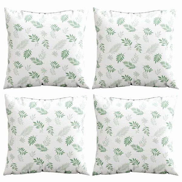 vidaXL Z&aacute;věsn&eacute; pol&scaron;t&aacute;ře List s pol&scaron;t&aacute;řem 4 pcs Vzor listů 40 x 40 cm