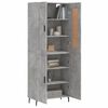 vidaXL Skř&iacute;ň highboard betonově &scaron;ed&aacute; 69,5x34x180 cm kompozitn&iacute; dřevo