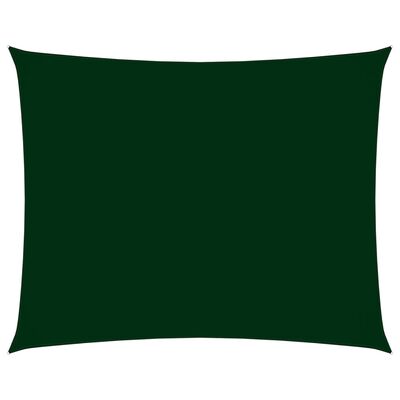 vidaXL Stínící plachta oxfordská látka obdélník 2 x 3,5 m tmavě zelená