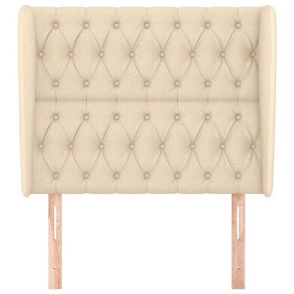 vidaXL Čelo postele typu u&scaron;&aacute;k kr&eacute;mov&eacute; 93x23x118/128 cm textil