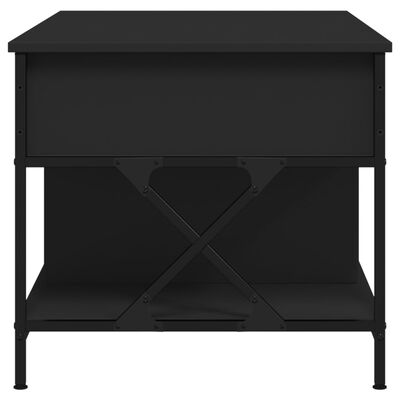 vidaXL Konferenční stolek černý 100x55x50 cm kompozitní dřevo a kov