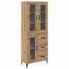 vidaXL Vysok&yacute; bufet Artisanov&yacute; dub 69,5 x 34 x 180 cm Kompozitn&iacute; dřevo