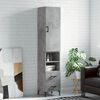vidaXL Skř&iacute;ň highboard betonově &scaron;ed&aacute; 34,5x34x180 cm kompozitn&iacute; dřevo
