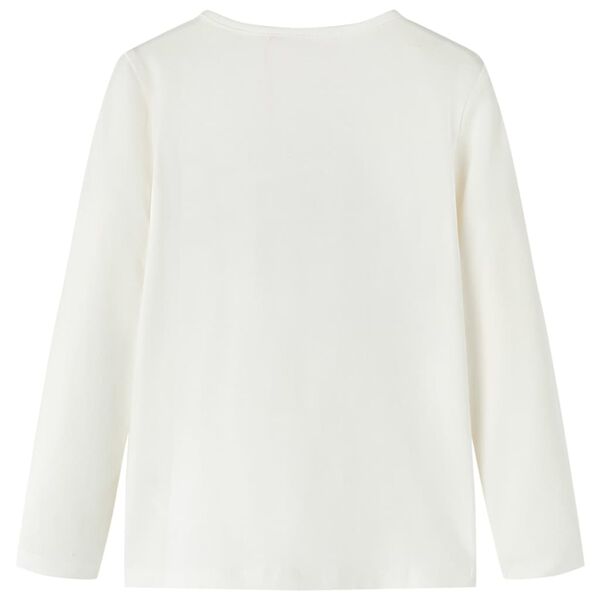 Dětsk&eacute; tričko s dlouh&yacute;m ruk&aacute;vem ecru 104