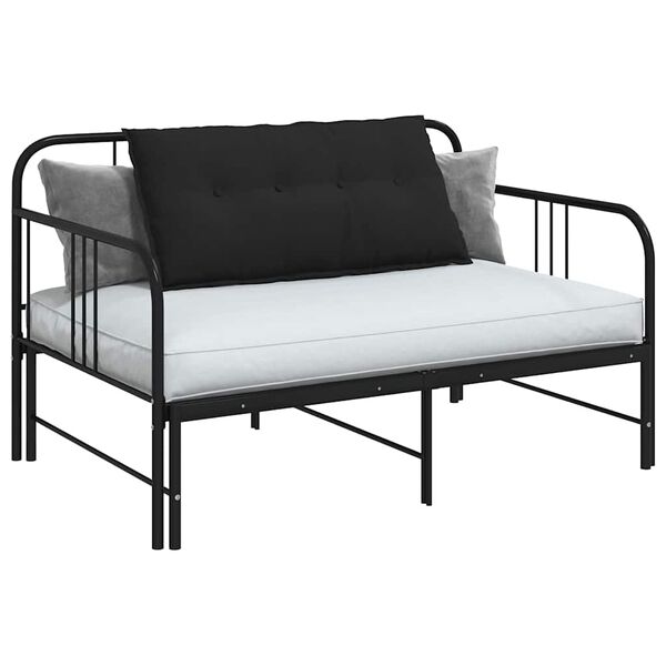 vidaXL Pol&scaron;t&aacute;ř na z&aacute;da Čern&aacute; 100 x 50 cm Mikrovl&aacute;kno