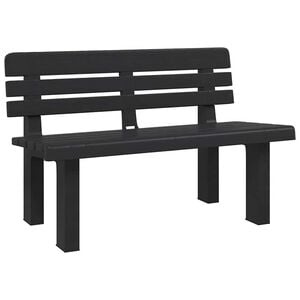 vidaXL Zahradn&iacute; lavice antracitov&aacute; 110 x 52 x 71 cm polypropylen