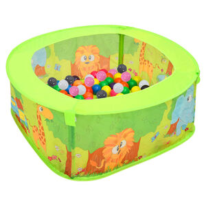 vidaXL Such&yacute; baz&eacute;n s 300 m&iacute;čky pro děti 75 x 75 x 32 cm