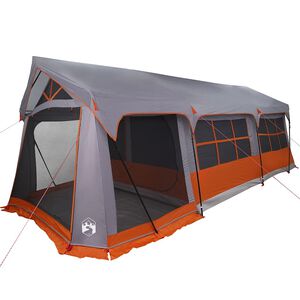 vidaXL Rodinn&yacute; stan &Scaron;ed&aacute; a oranžov&aacute; 620 x 322 x 240 cm Polyester