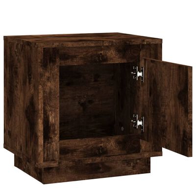 vidaXL Noční stolek kouřový dub 44 x 35 x 45 cm kompozitní dřevo