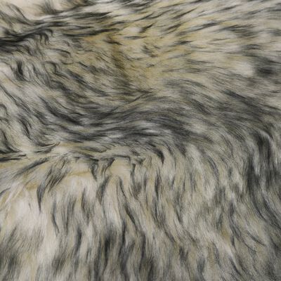 vidaXL Koberec z ovčí kůže 60 x 180 cm tmavě šedý žíhaný