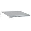 vidaXL Automatick&aacute; zatahovac&iacute; mark&yacute;za antracitov&aacute; a b&iacute;l&aacute; 450 x 350 cm