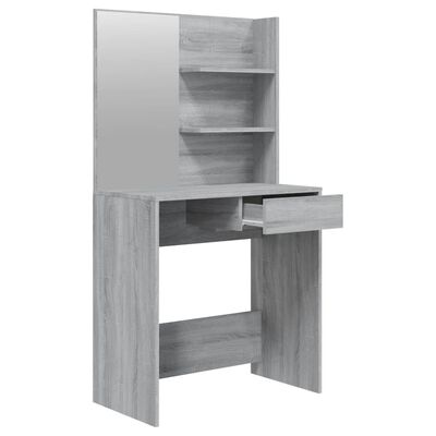 vidaXL Toaletní stolek sada šedý sonoma 74,5 x 40 x 141 cm