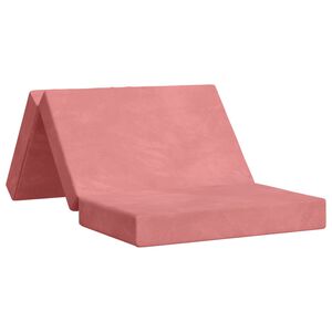 vidaXL Skl&aacute;dac&iacute; pohovka postel 100 x 67 x 45 cm Růžov&aacute;