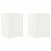vidaXL Stojan na rostliny 2 pcs B&iacute;l&aacute; 30 x 30 x 40 cm Ocel