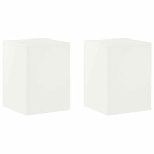 vidaXL Stojan na rostliny 2 pcs B&iacute;l&aacute; 30 x 30 x 40 cm Ocel