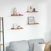 vidaXL N&aacute;stěnn&aacute; polička 4 pcs Červen&aacute; 40 x 9 x 3 cm kompozitn&iacute; dřevo