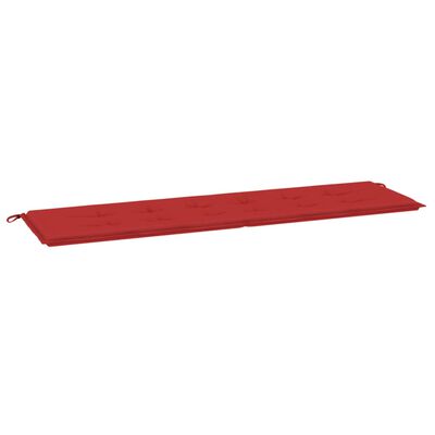 vidaXL Poduška na zahradní lavici červená 180x50x3 cm oxfordská látka