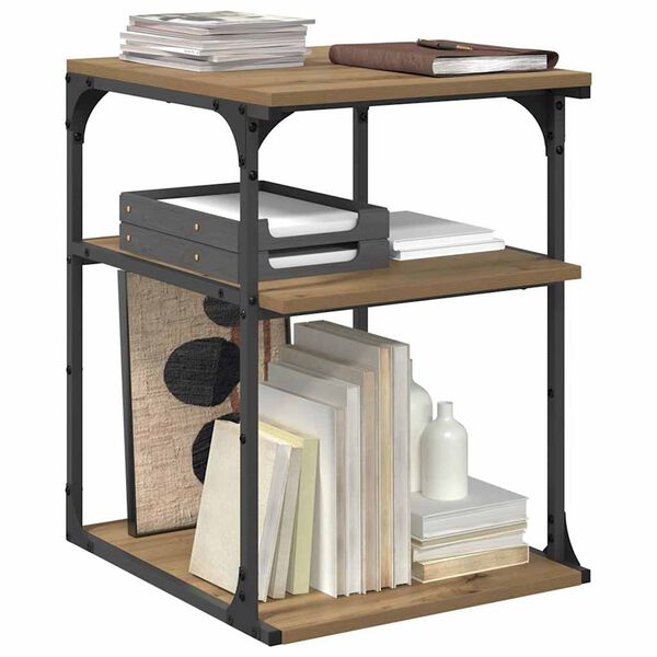 vidaXL Stojan na tisk&aacute;rnu Artisanov&yacute; dub 43 x 48 x 64 cm