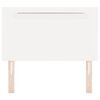 vidaXL LED hlavová deska Bílá 100 cm Umělá kůže
