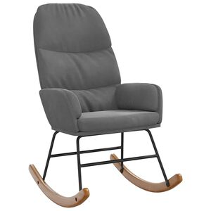 vidaXL Houpac&iacute; křeslo tmavě &scaron;ed&eacute; samet