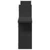 vidaXL N&aacute;stěnn&eacute; police 2 ks čern&eacute; 38 x 12 x 38 cm kompozitn&iacute; dřevo
