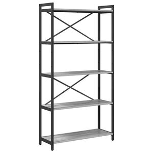 vidaXL Knihovna 80 x 30 x 155 cm Kompozitn&iacute; dřevo &Scaron;ed&aacute; sonoma