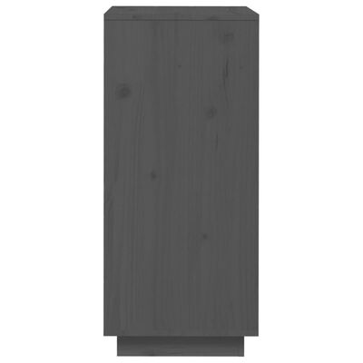 vidaXL Botník šedý 35 x 35 x 80 cm masivní borové dřevo