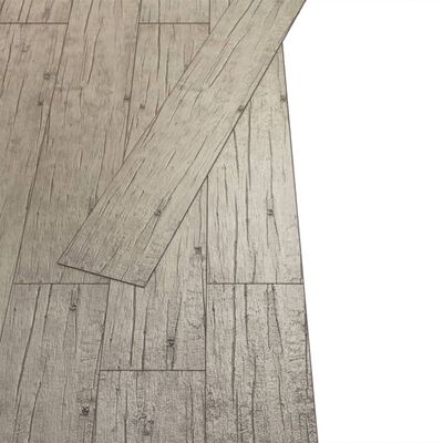 vidaXL Samolepící podlahová krytina PVC 5,02 m² 2 mm dub bělený