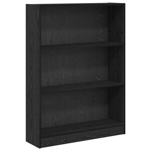 vidaXL Knihovna 80 x 24 x 109 cm Kompozitn&iacute; dřevo Čern&yacute; dub