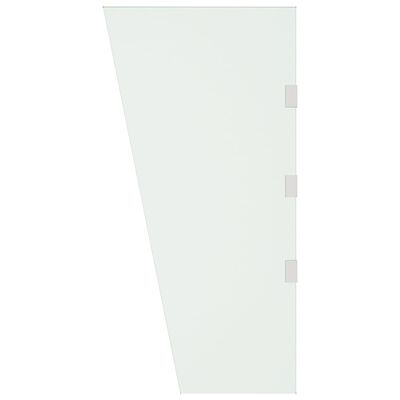 vidaXL Boční stěna k vchodové stříšce průhledná 50x100 cm tvrzené sklo