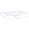vidaXL Zabudovan&eacute; umyvadlo 605 x 460 x 105 mm SMC b&iacute;l&eacute;