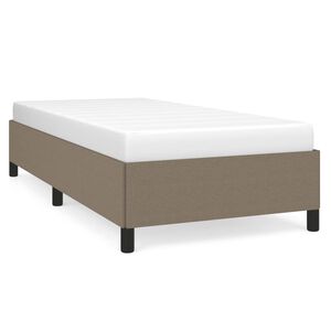 vidaXL R&aacute;m postele bez matrac&iacute; taupe 90x190 cm textil