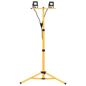 vidaXL LED reflektor se stojanem 2 x 10 W studen&eacute; b&iacute;l&eacute; světlo
