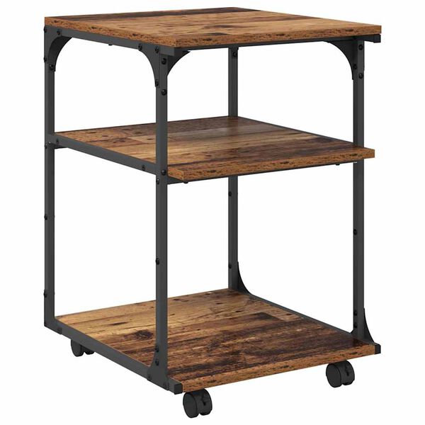 vidaXL Stojan na tisk&aacute;rnu Star&eacute; dřevo 43 x 48 x 64 cm kompozitn&iacute; dřevo