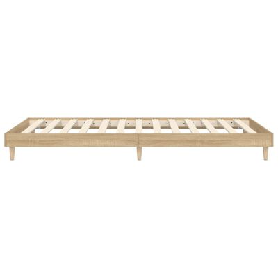 vidaXL Rám postele dub sonoma 90 x 200 cm kompozitní dřevo