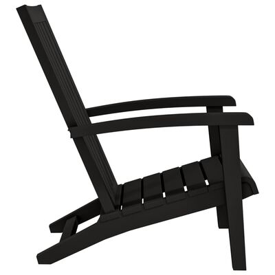 vidaXL Zahradní židle Adirondack černá polypropylen