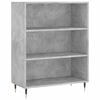 vidaXL Skř&iacute;ň highboard betonově &scaron;ed&aacute; 69,5x34x180 cm kompozitn&iacute; dřevo