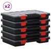vidaXL Organiz&eacute;ry na souč&aacute;stky 10 ks 34,5 x 25 x 5 cm polypropylen