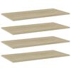 vidaXL Př&iacute;davn&eacute; police 4 ks dub sonoma 80 x 40 x 1,5 cm dřevotř&iacute;ska