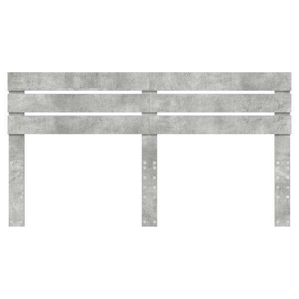vidaXL Čelo postele Betonově &scaron;ed&aacute; 200 cm Kompozitn&iacute; dřevo