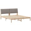 vidaXL R&aacute;m postele Hněd&aacute; a taupe 180 x 200 cm Masivn&iacute; borovicov&eacute; dřevo