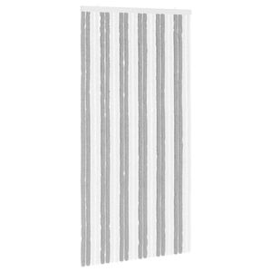 vidaXL Z&aacute;clona proti hmyzu Chenille &Scaron;ed&aacute; a b&iacute;l&aacute; 100 x 200 cm 100% PP