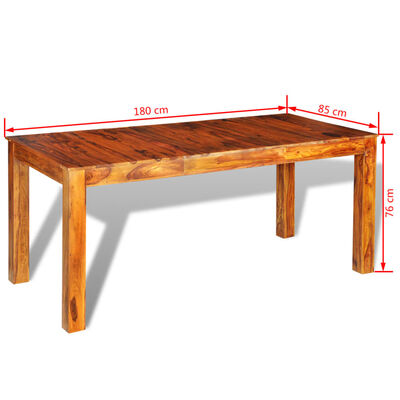 Jídelní stůl z masivního sheeshamu 180x85x76 cm