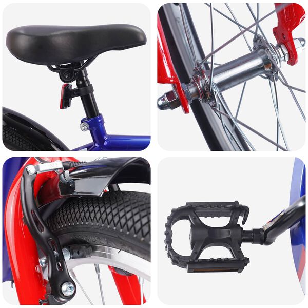 vidaXL Dětsk&eacute; Kolo 18 palců pro 5-7 let Tmavě modr&aacute;