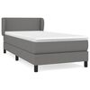 vidaXL Box spring postel s matrac&iacute; tmavě &scaron;ed&aacute; 80 x 200 cm textil
