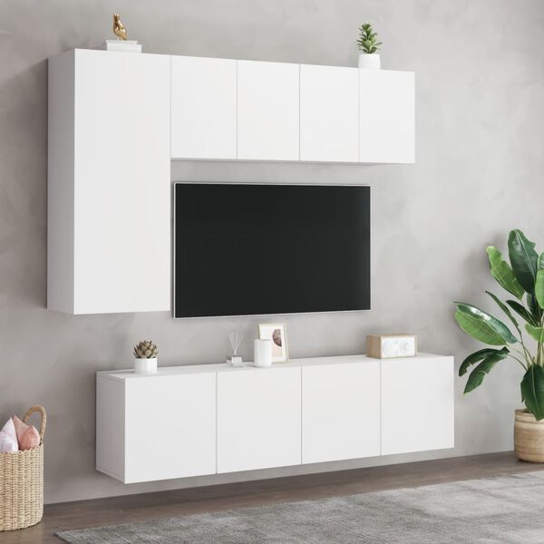 vidaXL TV skříňky nástěnné 2 ks bílé 60 x 30 x 41 cm