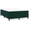 vidaXL Box spring postel s matrac&iacute; tmavě zelen&aacute; 140x190 cm samet