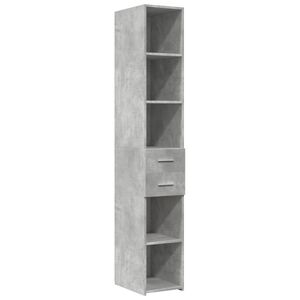 vidaXL Skř&iacute;ň highboard betonově &scaron;ed&aacute; 30x42,5x185 cm kompozitn&iacute; dřevo