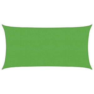 vidaXL Slunečn&iacute; plachta 2 x 6 m HDPE Obd&eacute;ln&iacute;kov&yacute; Světl&aacute; zelen&aacute;