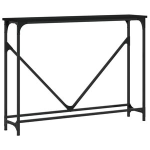 vidaXL Konzolov&yacute; stolek čern&yacute; 102 x 22,5 x 75 cm kompozitn&iacute; dřevo